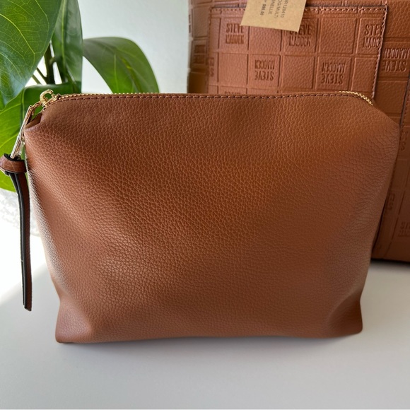 NWT Steve Madden Cognac Tote - Picture 11 of 15